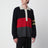 Striped colour-block polo sweater in wool