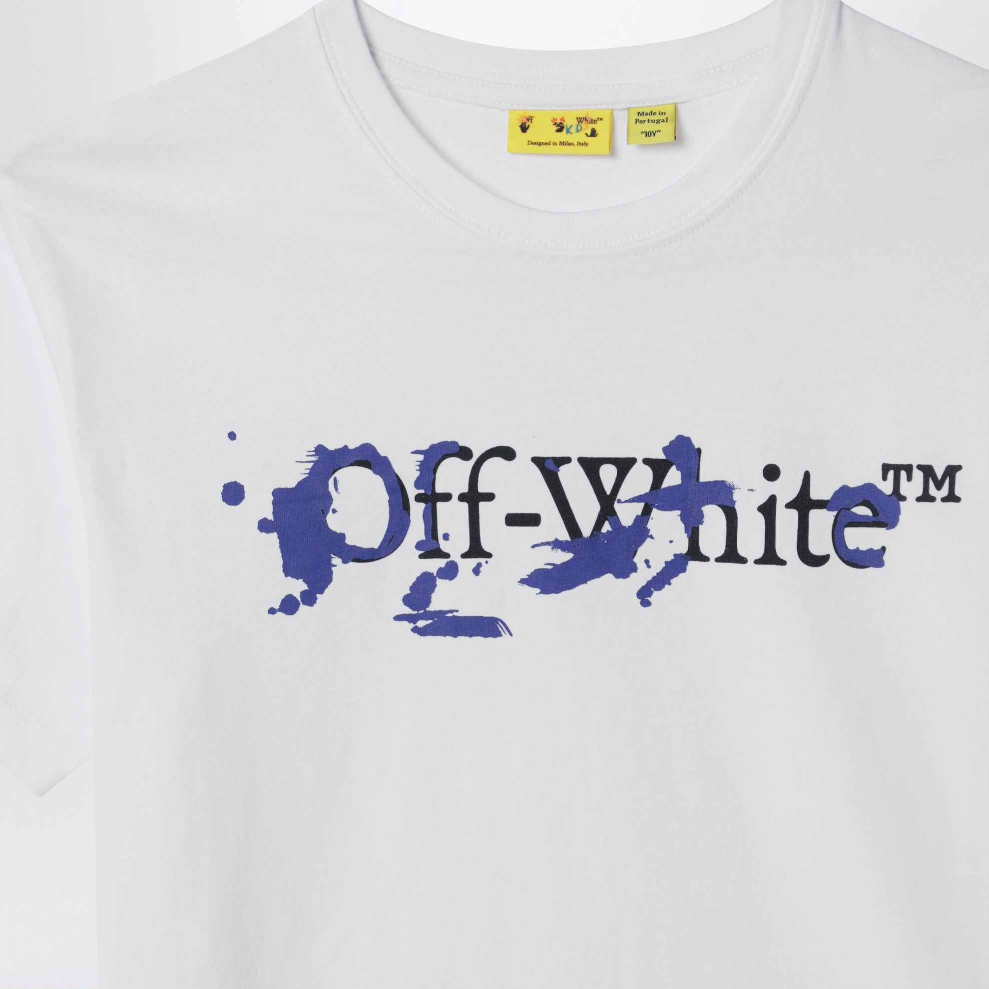 T-shirt bianca con stampa logo