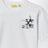 White T-shirt with embroidered logo