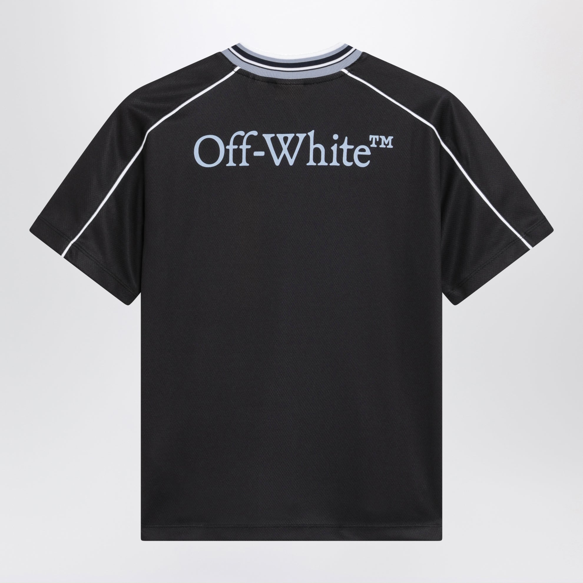 Black Football Jersey With Logo Patch