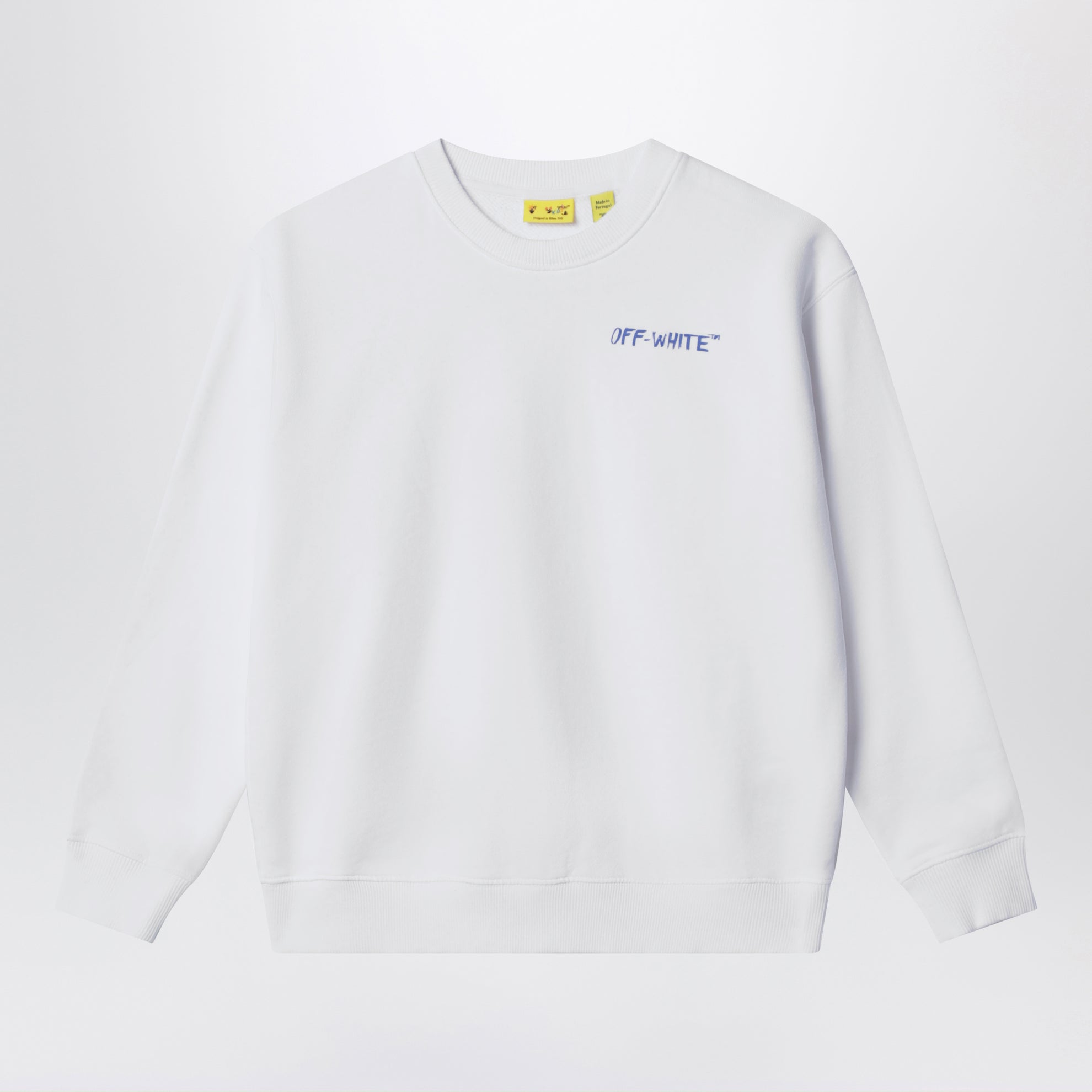 Sweat blanc avec imprimé logo