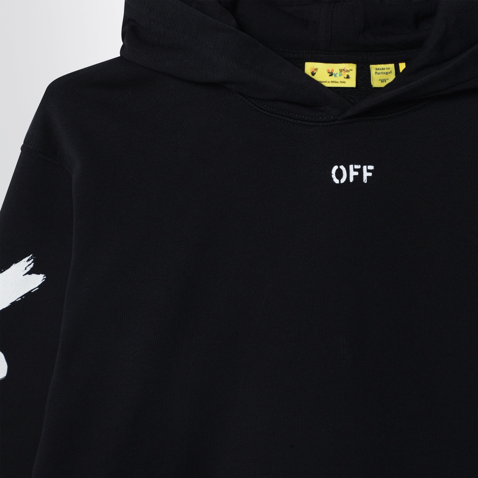 Black hoodie with OFF logo