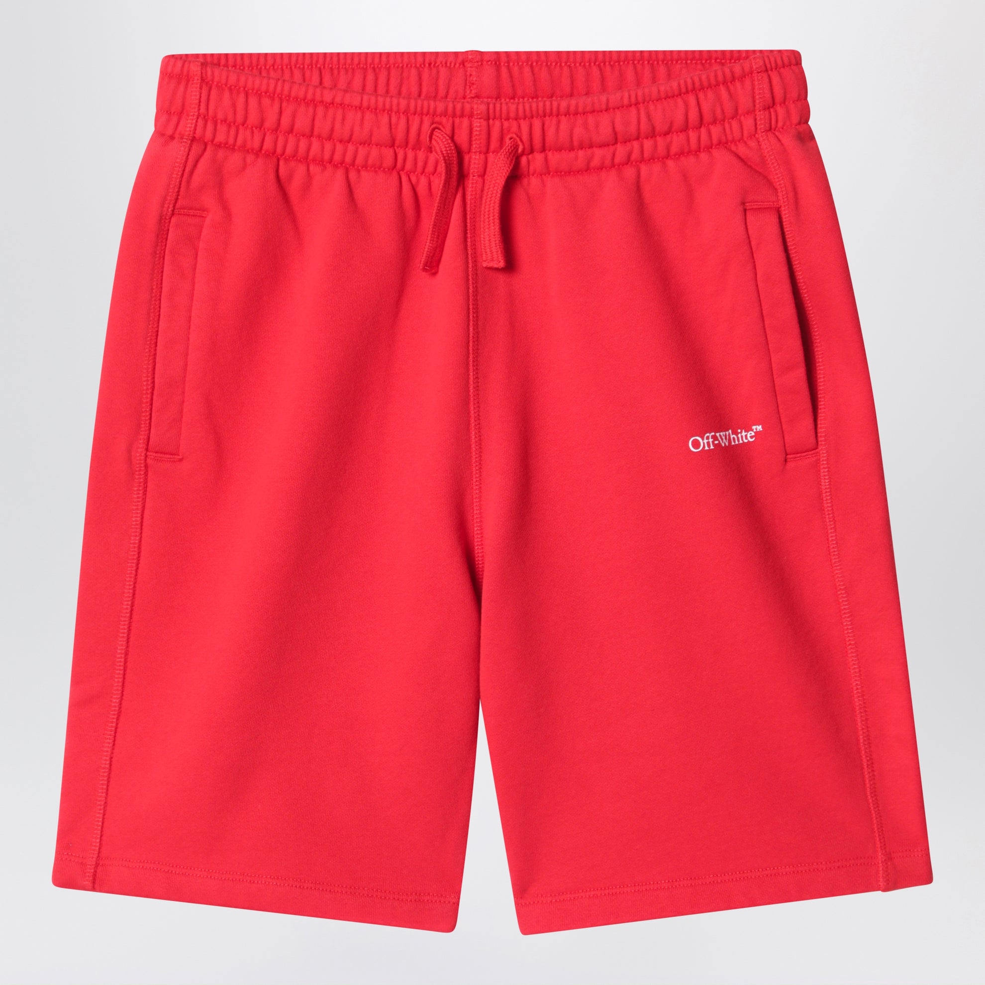 Short rouge avec imprimé logo