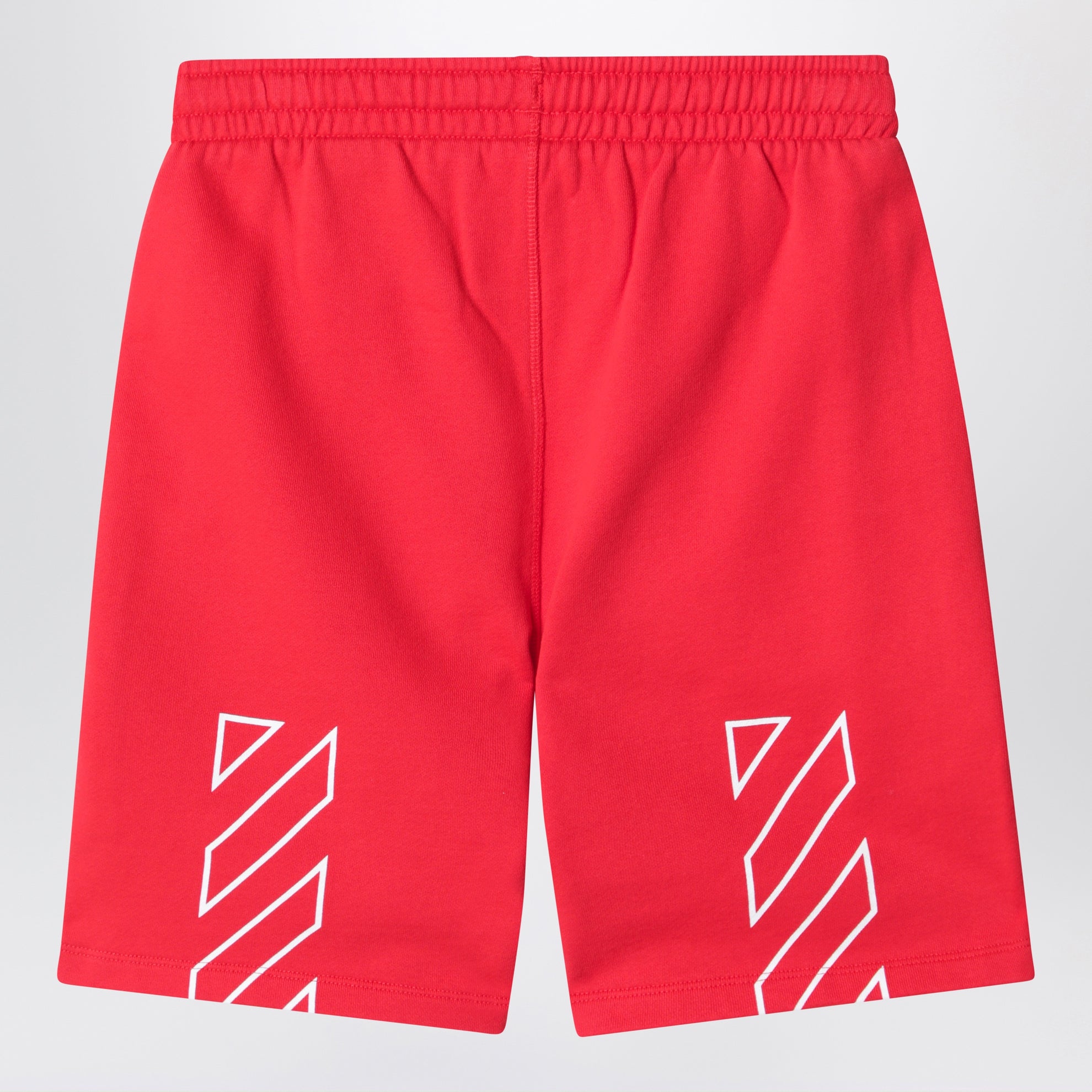 Short rouge avec imprimé logo