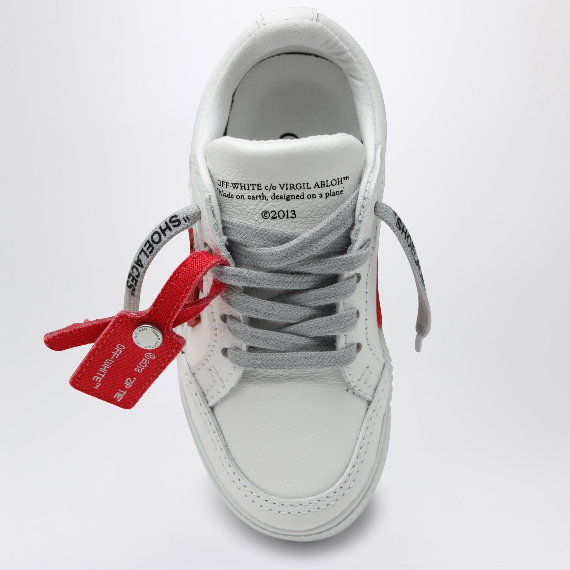 Sneakers vulcanisées blanc/gris/rouge