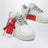 Sneakers vulcanisées blanc/gris/rouge