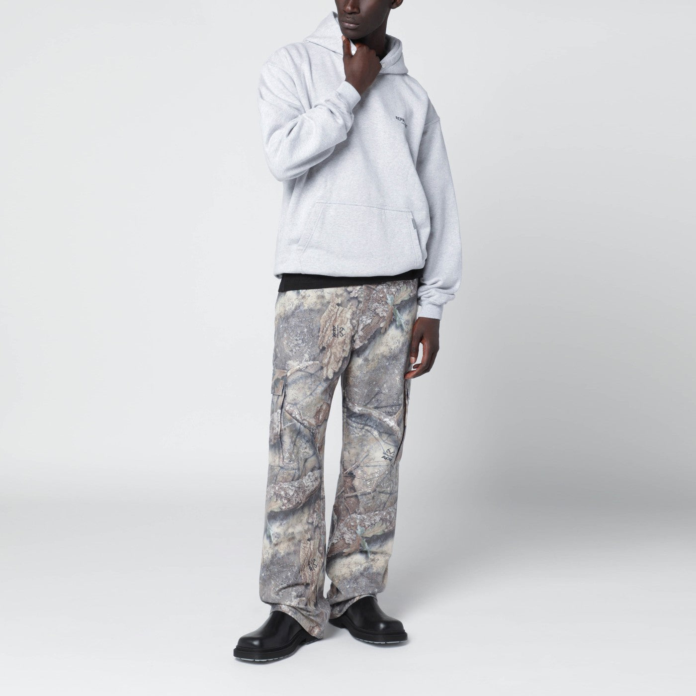 Grey oversized hoodie