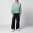 Sweat à capuche vert aloe délavé