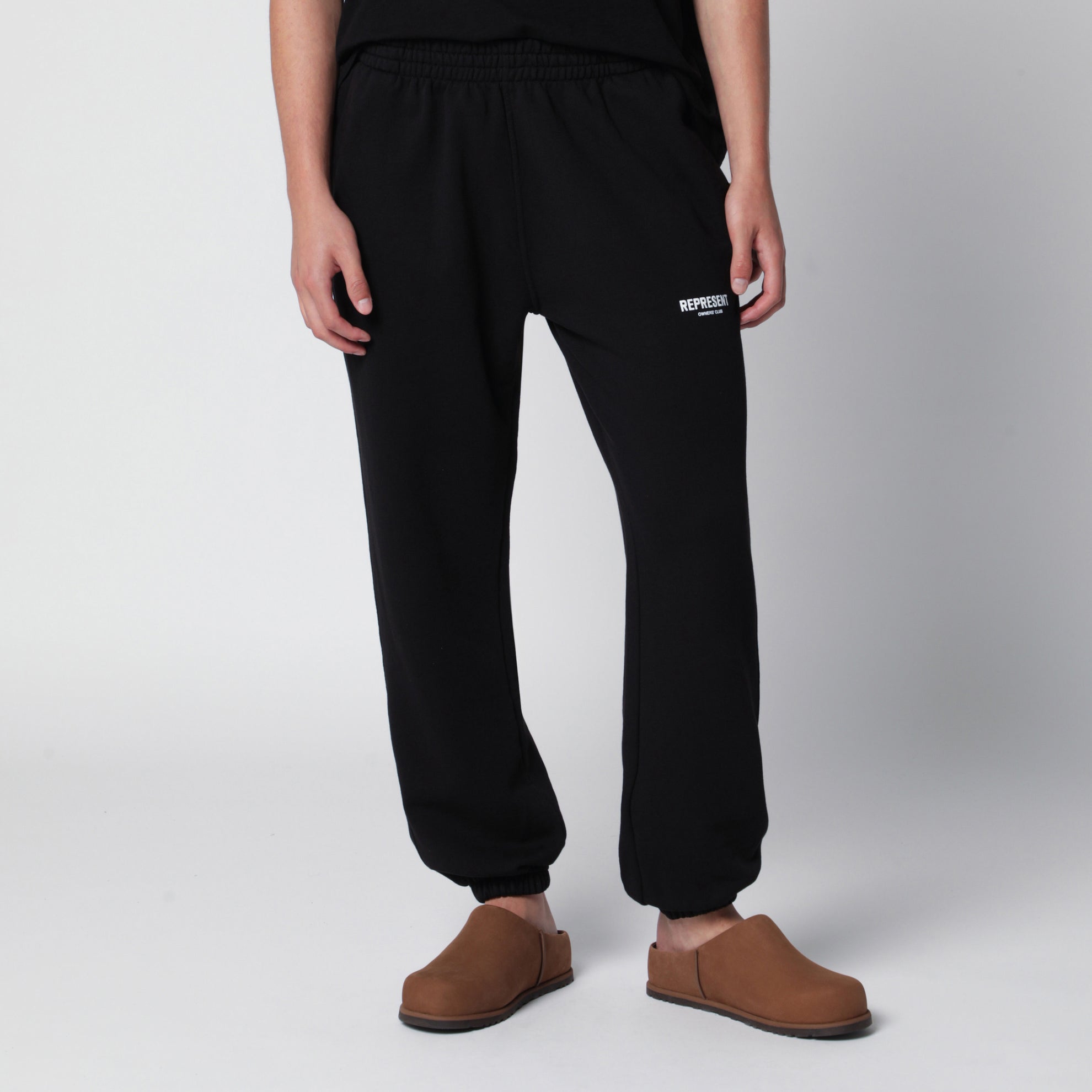 Pantalone jogging nero in cotone