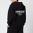 Felpa con zip nera in cotone