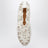 White Iris crochet ballerina flats