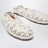 White Iris crochet ballerina flats