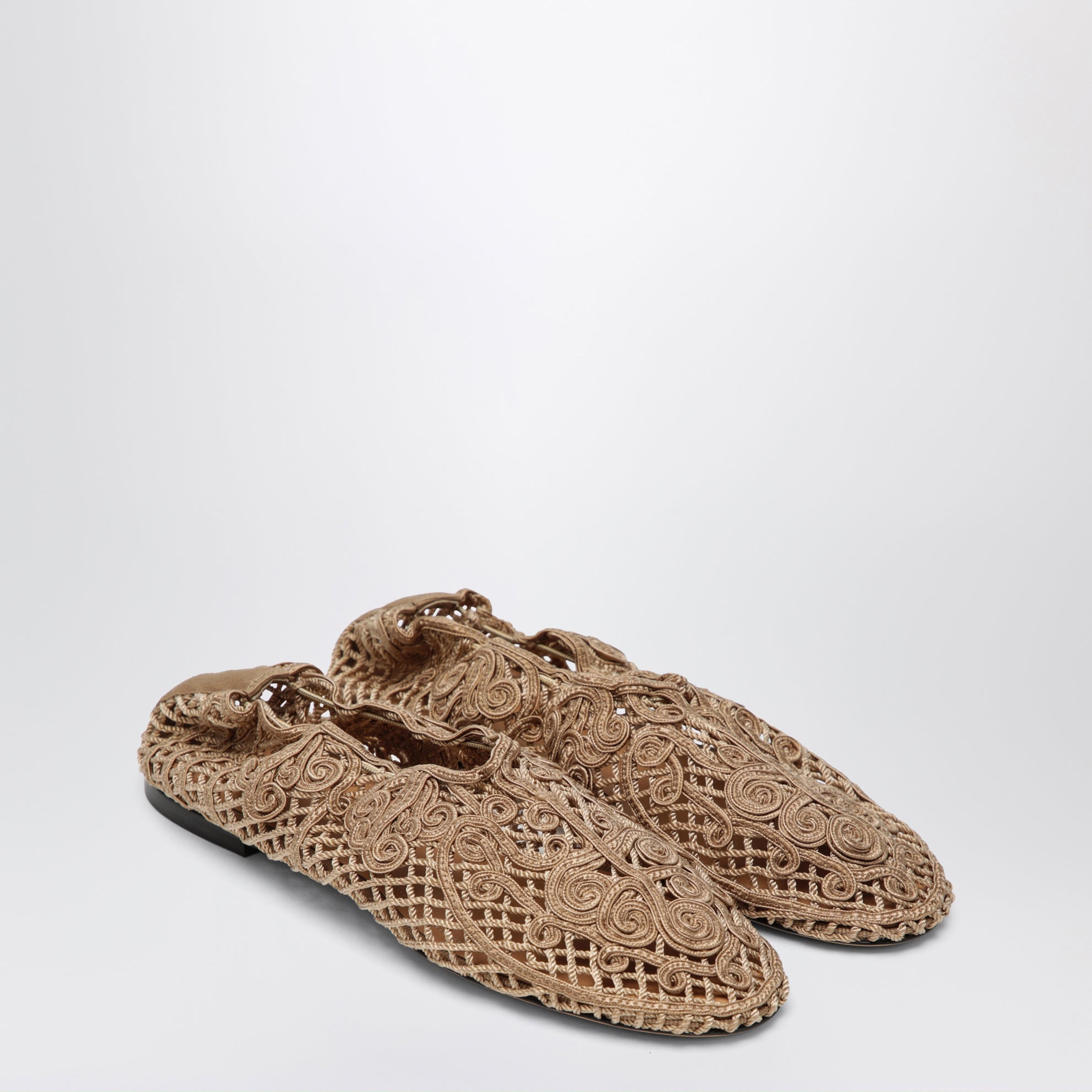 Ballerina all'uncinetto Iris beige