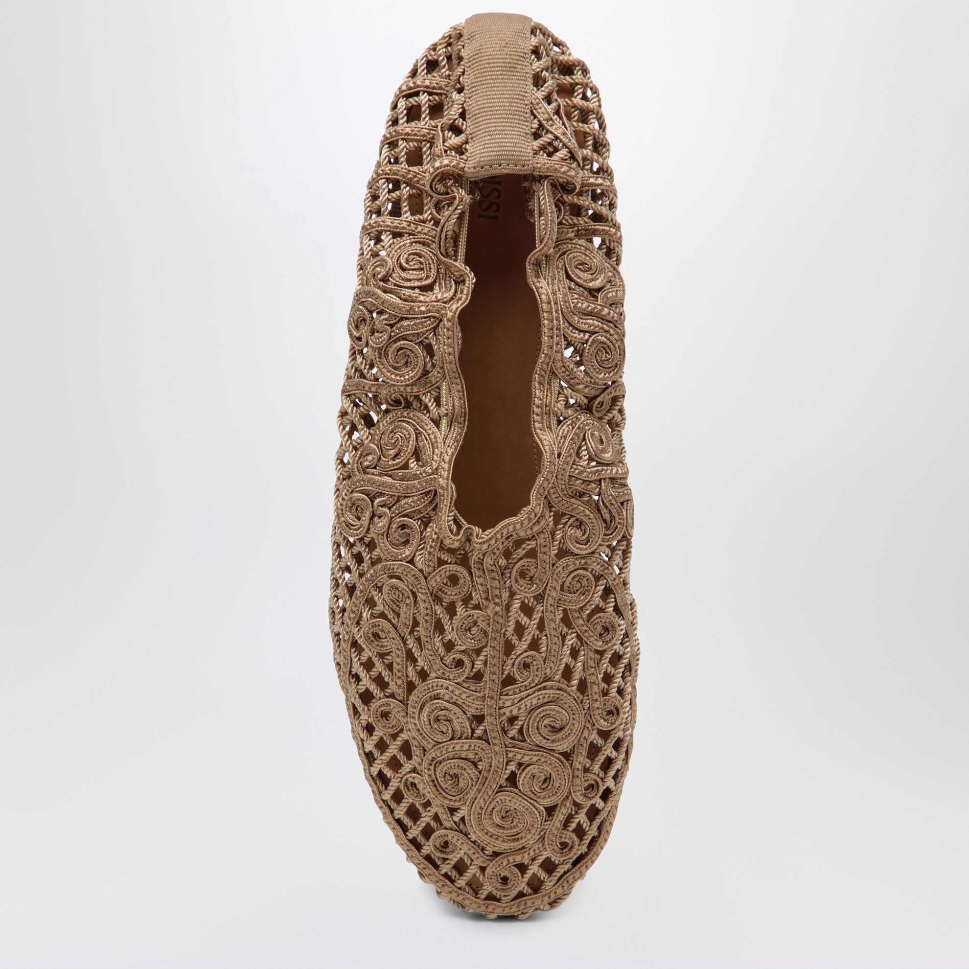 Ballerina all'uncinetto Iris beige