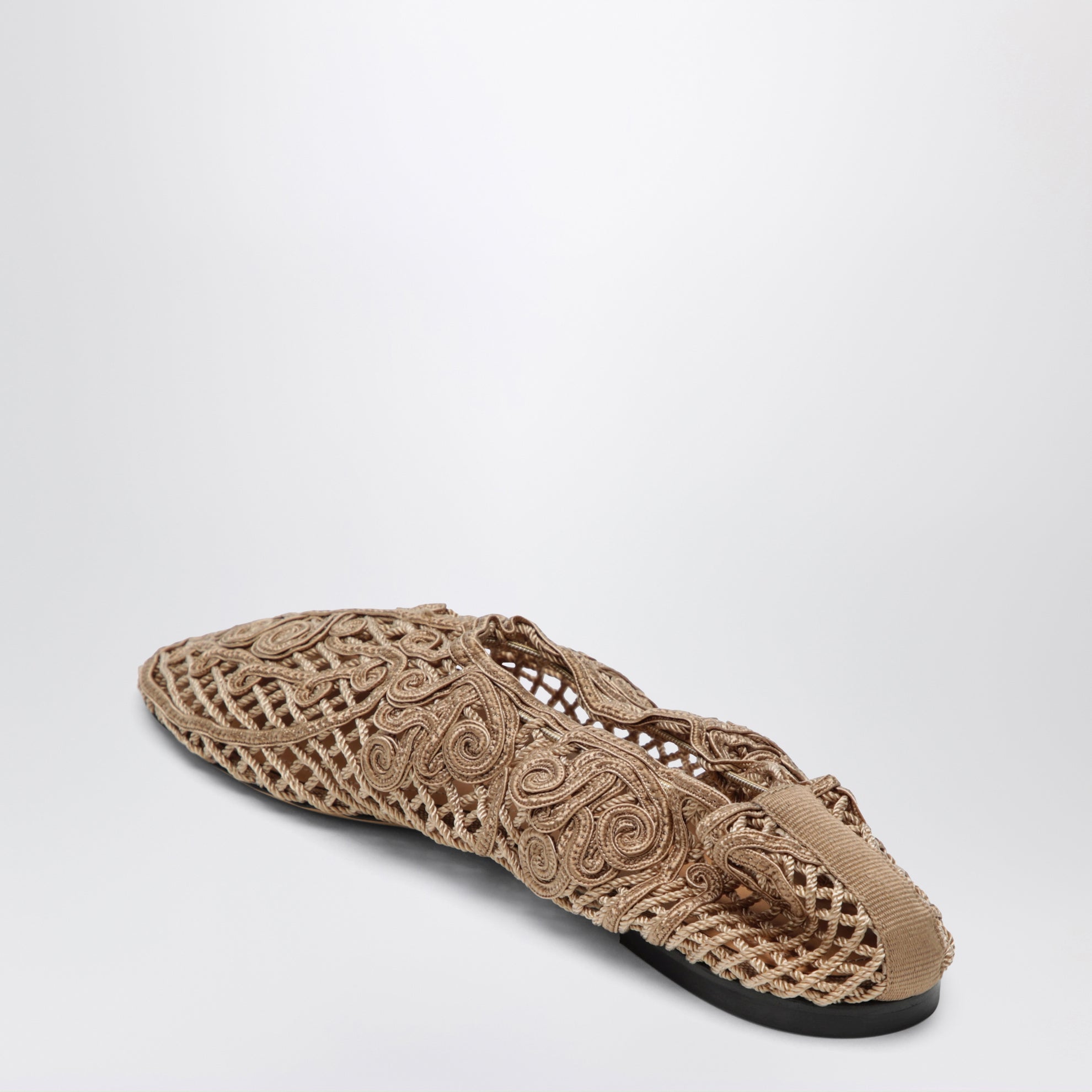 Ballerina all'uncinetto Iris beige