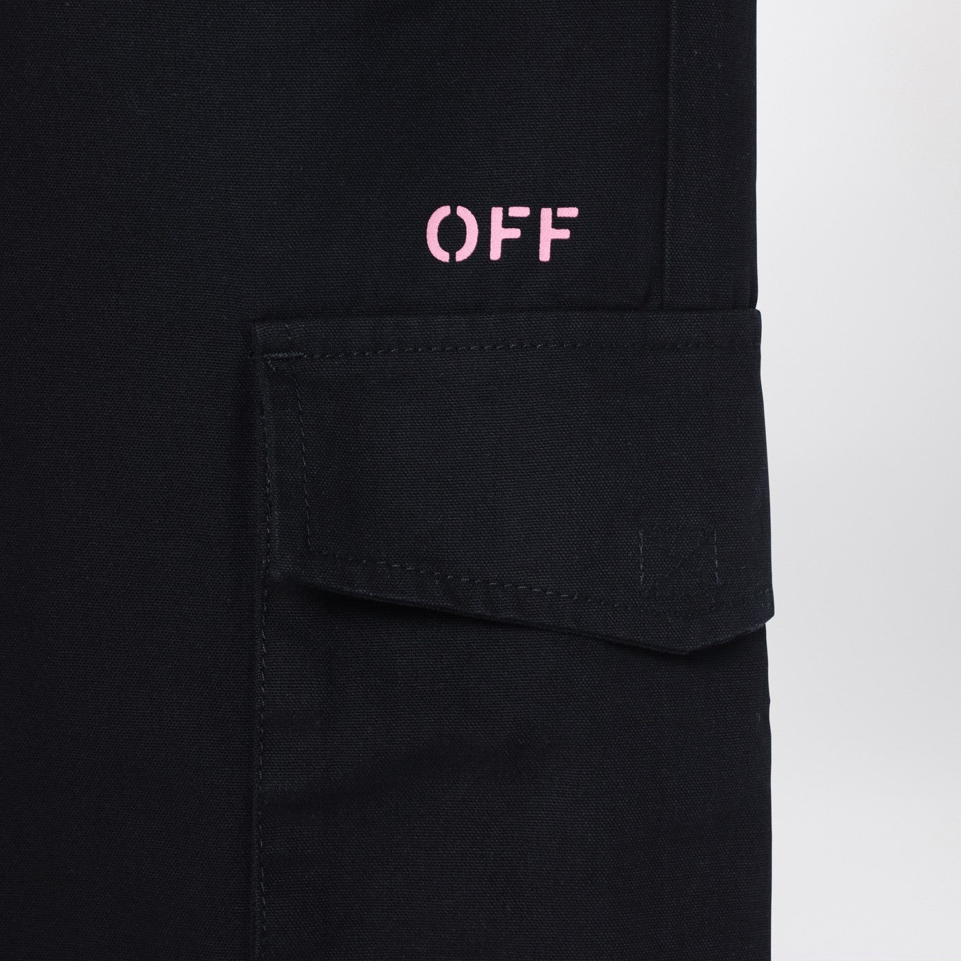 Pantalon de jogging cargo noir avec logo