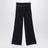 Pantalone nero a costine con logo
