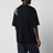 T-shirt girocollo con logo stampato in cotone nero