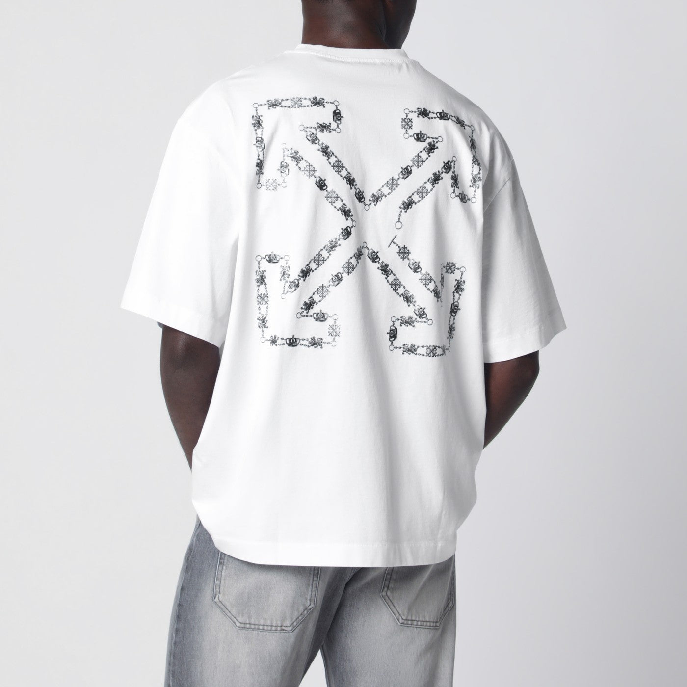 Off-White™ Chain Arrow Skate T-shirt white | TheDoubleF