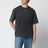 T-shirt nera slavata con logo OFF