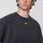 T-shirt nera slavata con logo OFF