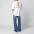 T-shirt bianca con stampe logo