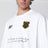 T-shirt bianca con stampe logo