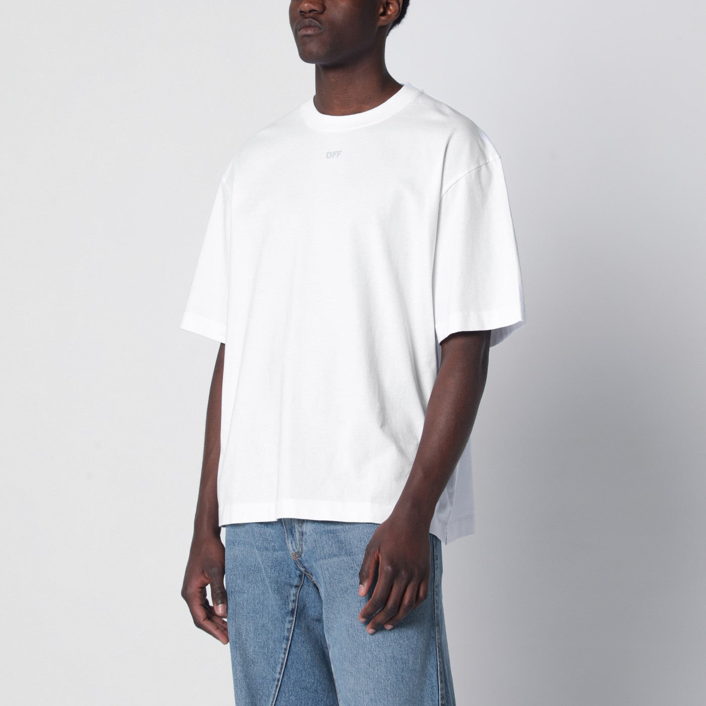 T-shirt bianca con logo OFF