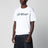 T-shirt bianca con ricamo logo