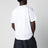 T-shirt bianca con ricamo logo