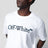 T-shirt bianca con ricamo logo