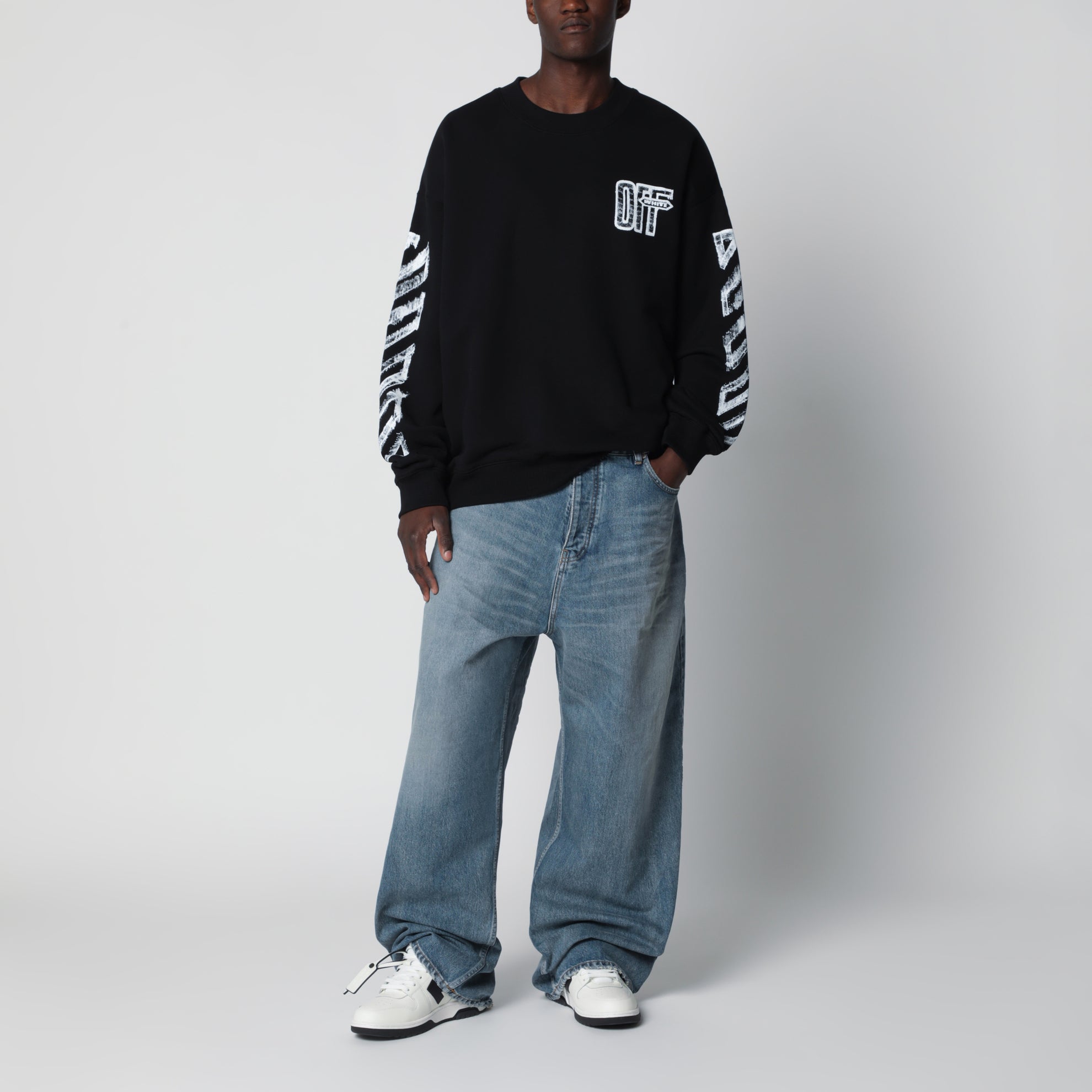 Sweat Motion Arrow Skate en coton noir