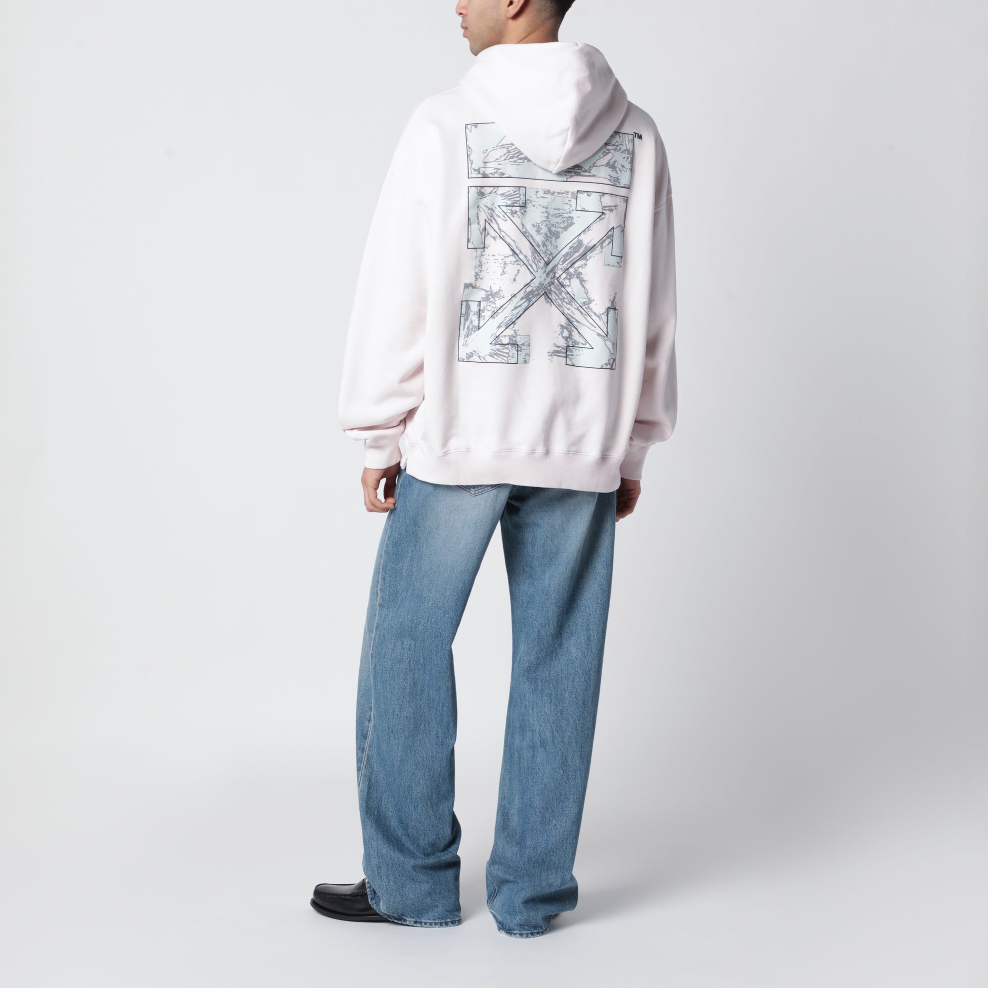 Paint Arrow hoodie with logo and print