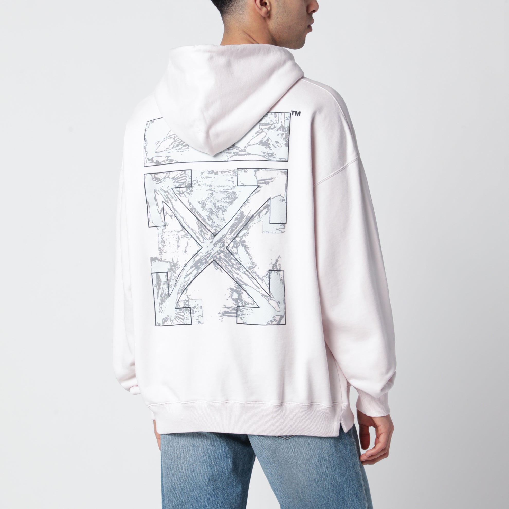Paint Arrow hoodie with logo and print