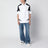 Camicia Bowling Race Logo Star bianca/nera