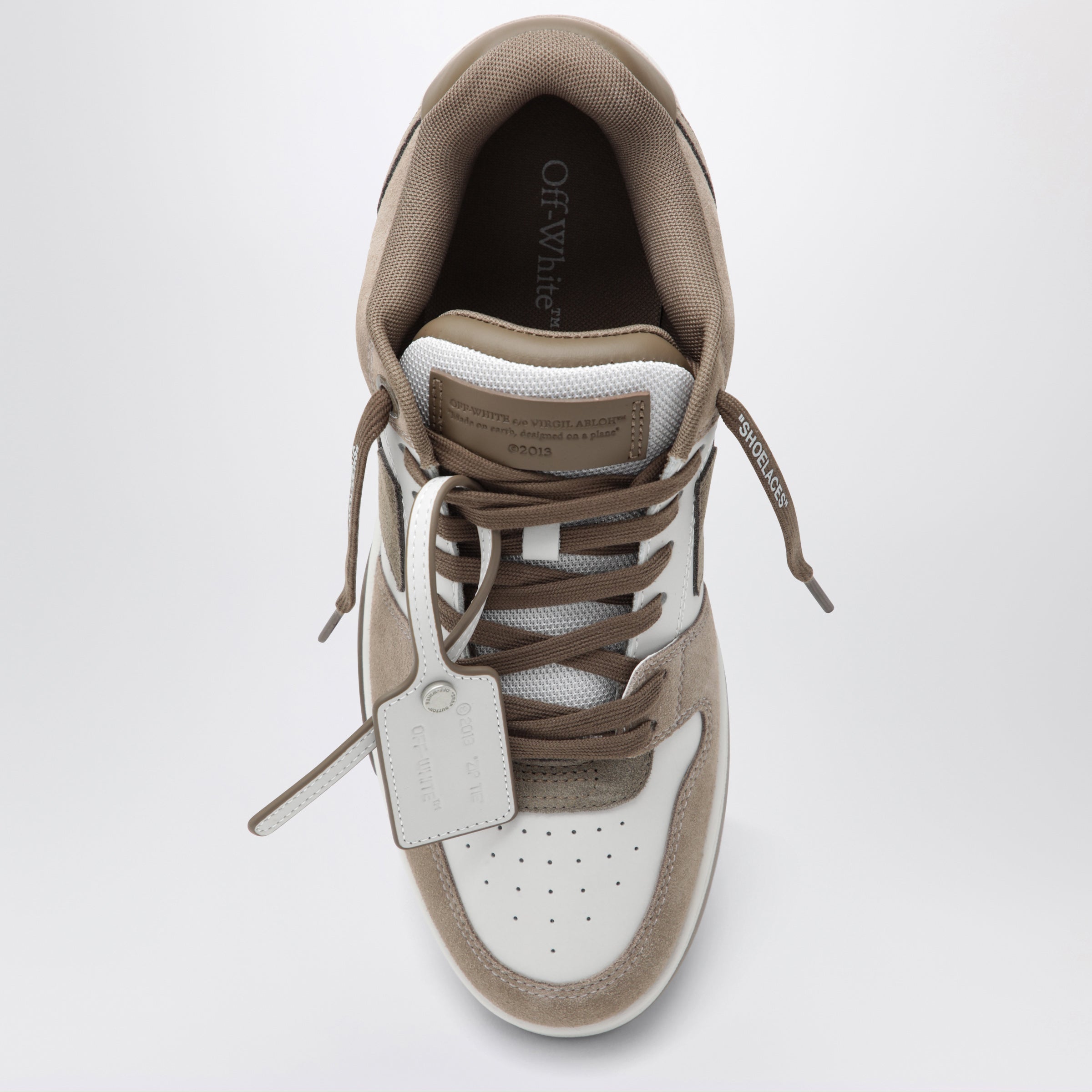 Off-White™ Out Of Office sneakers rhodium / light brown | TheDoubleF