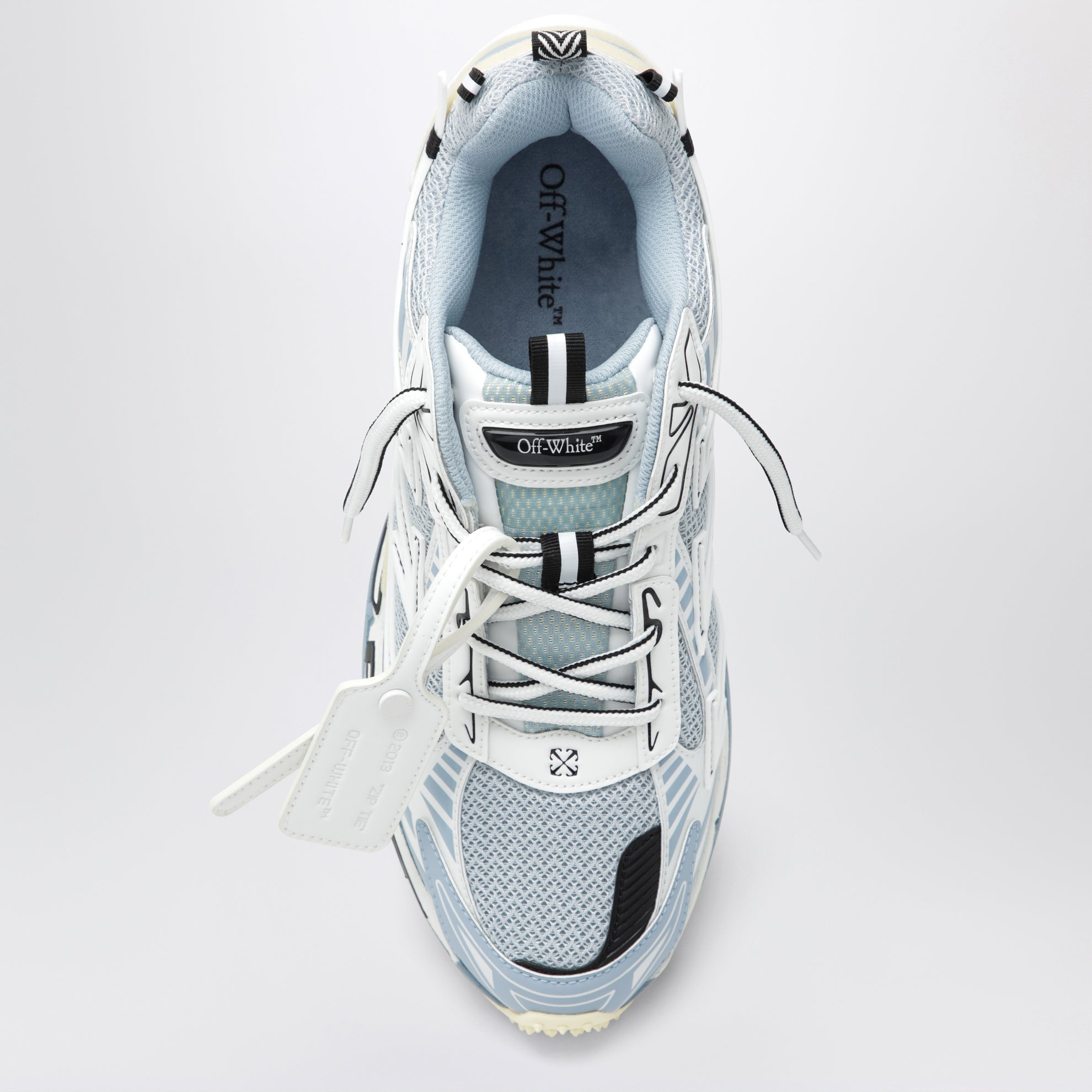 Sneakers Be Right Back grigie/celeste