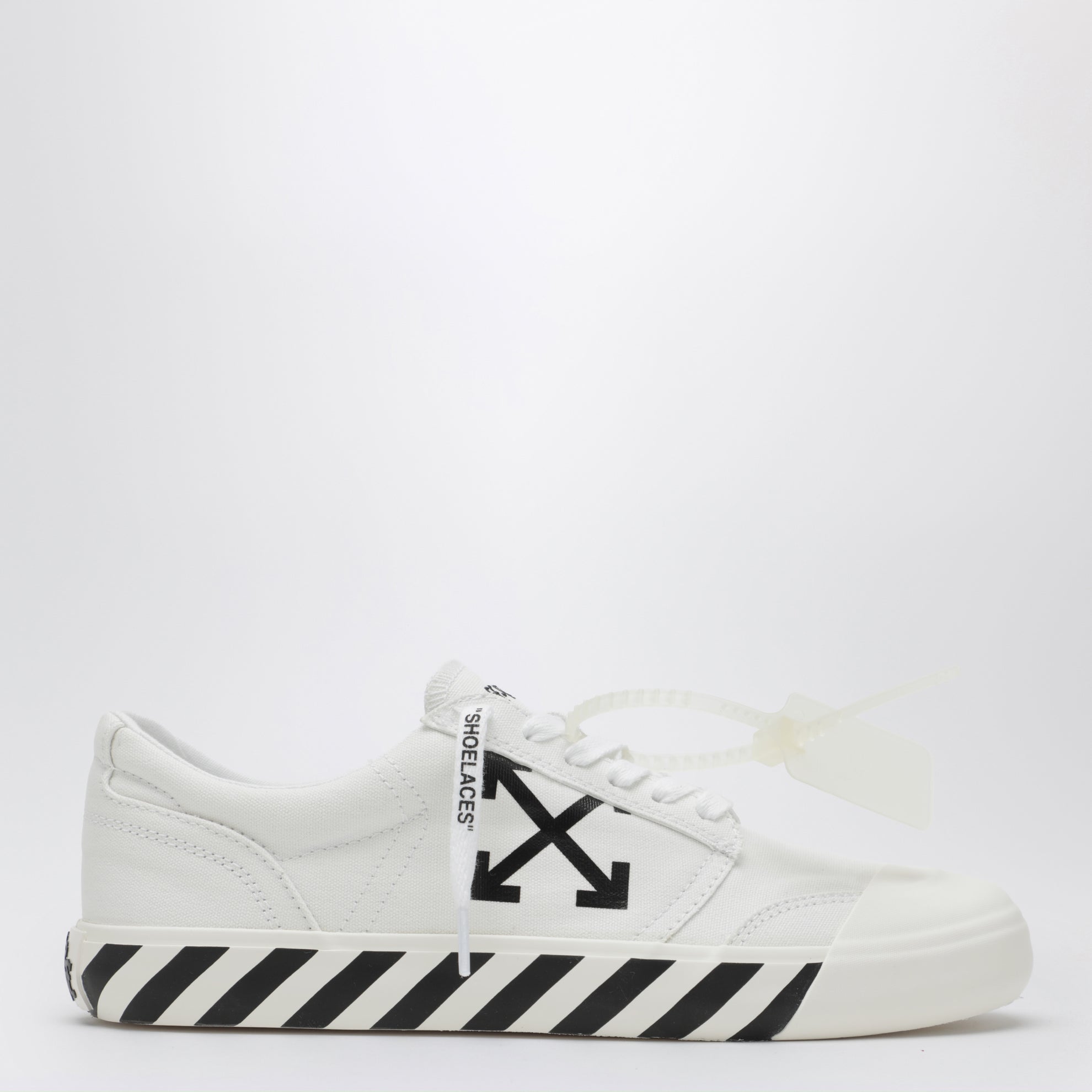 Sneakers Vulcanized con lacci in tessuto bianche