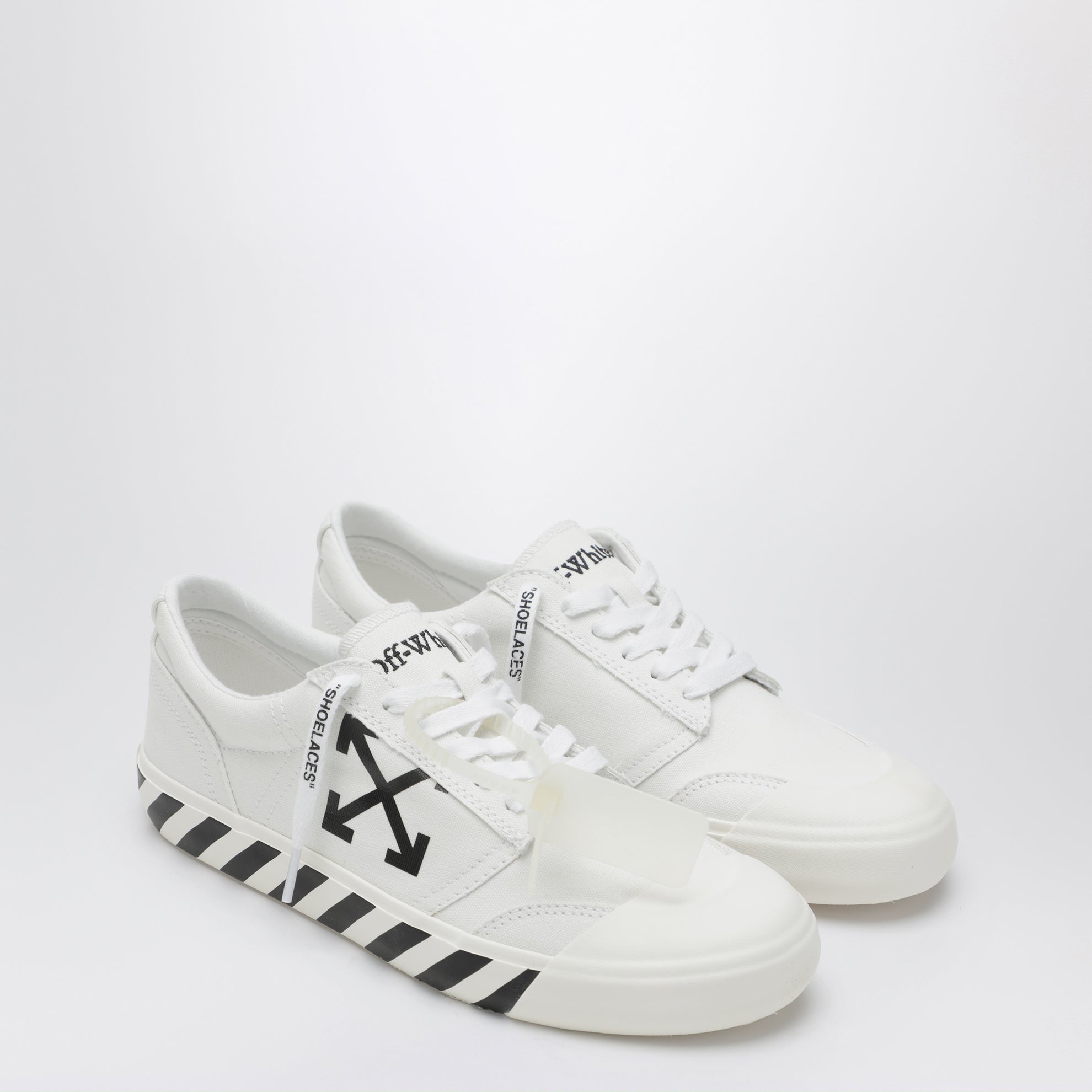 Sneakers Vulcanized con lacci in tessuto bianche