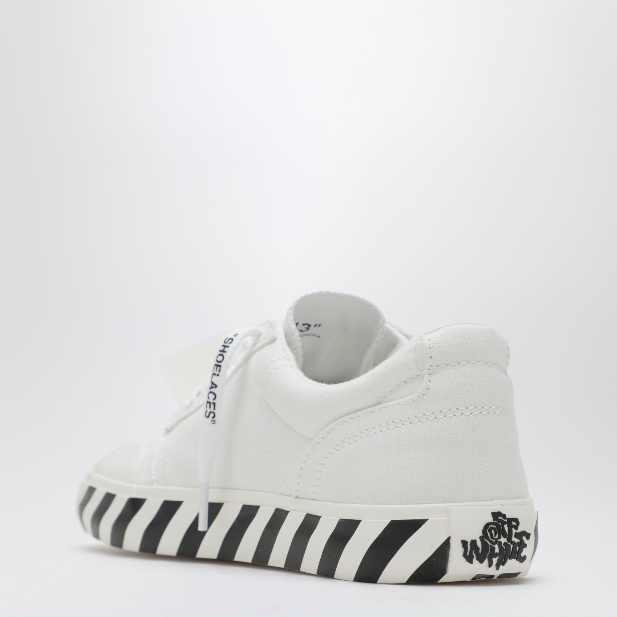 Sneakers Vulcanized con lacci in tessuto bianche