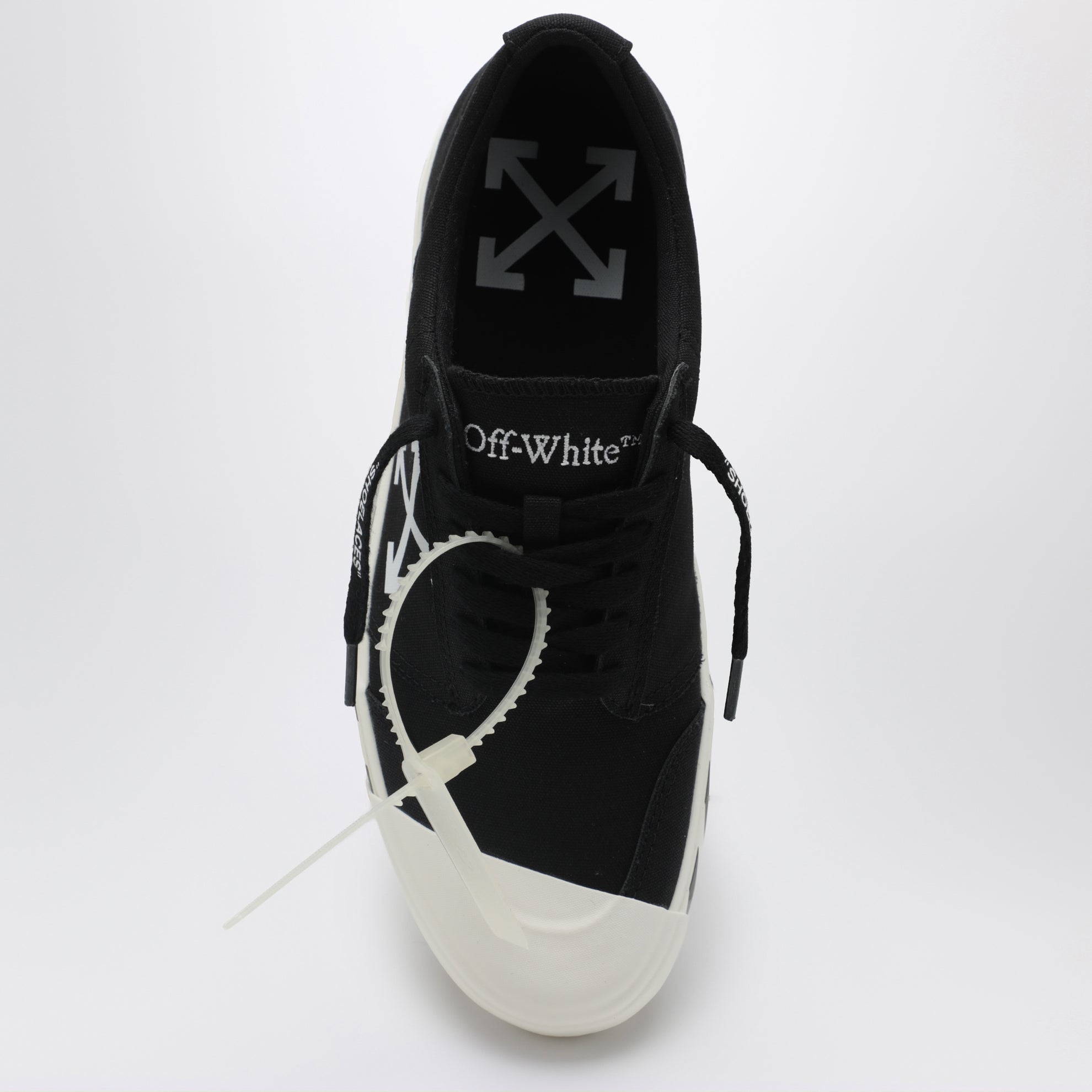 Baskets Vulcanized en textile noir à lacets