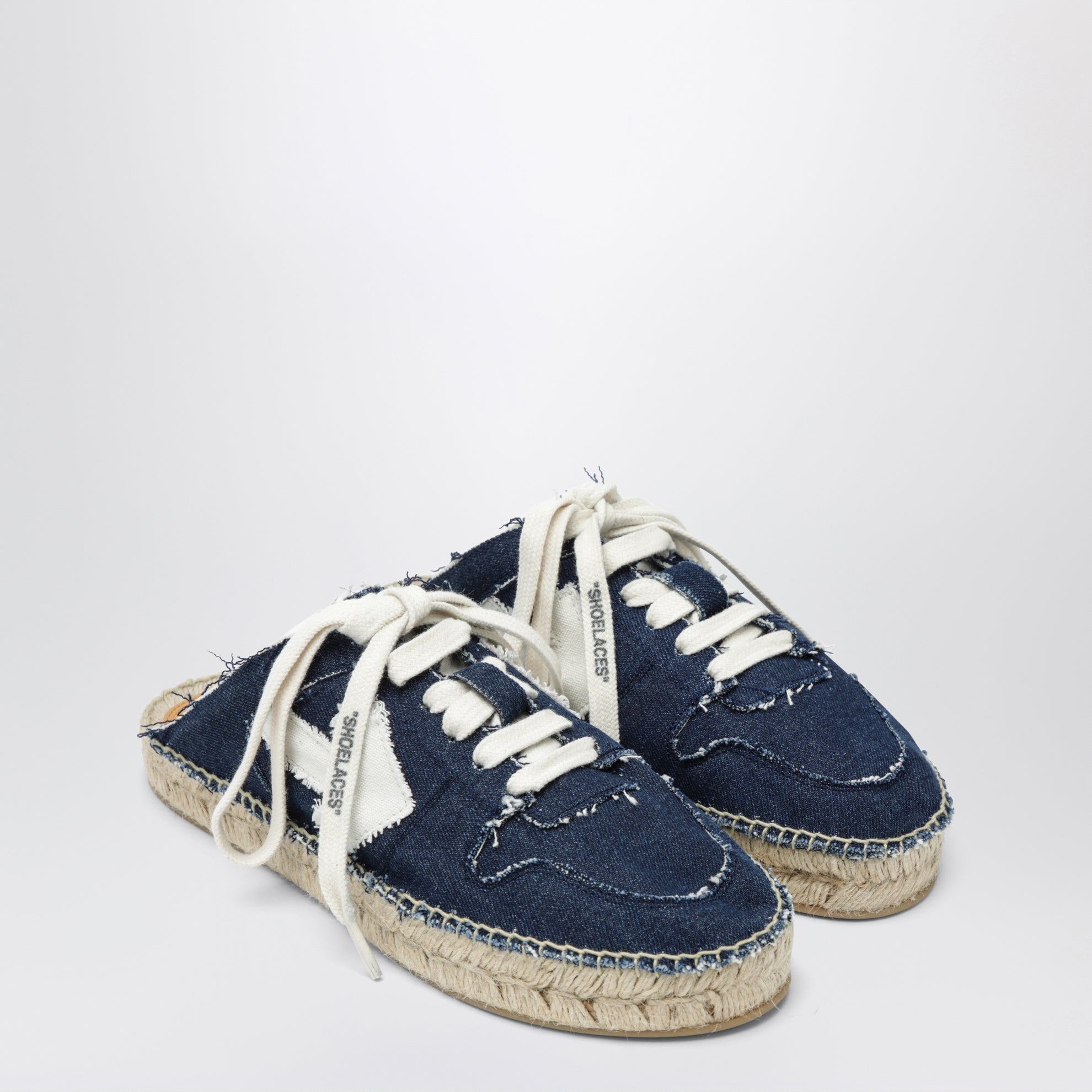 Dark Blue/White Arrow Espadrilles