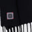 Black wool and cahsmere scarf