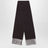 Sciarpa in lana e cashmere marrone ebano