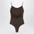 Costume da bagno Cabana marrone con volant
