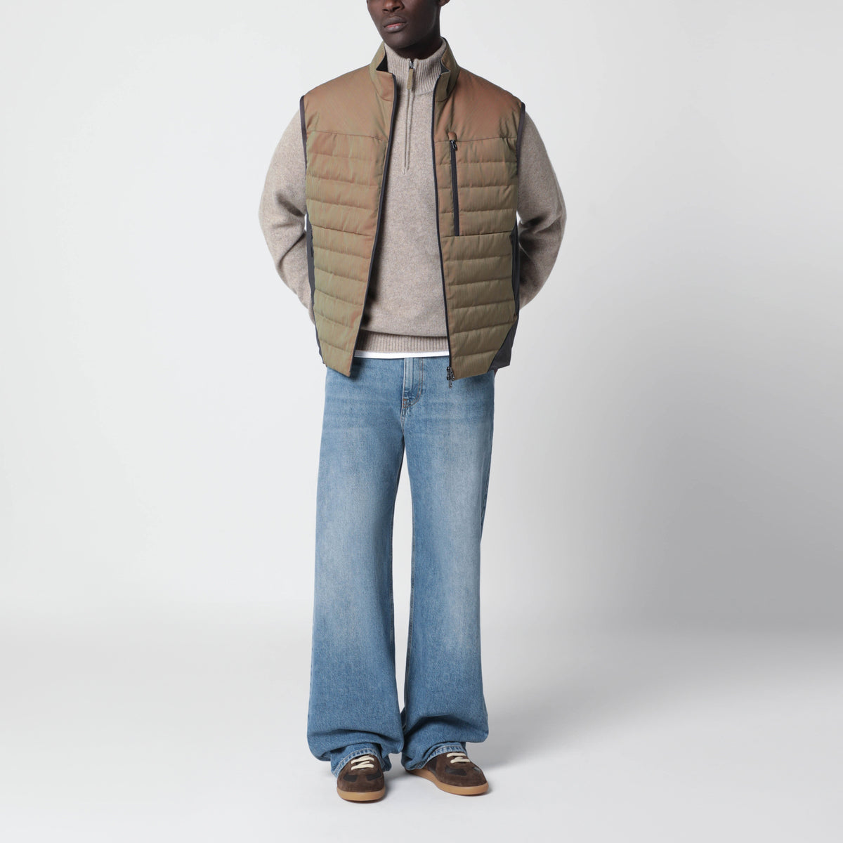 Gilet Intrepid imbottito iridescente in tech-wool