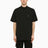 Black stand-up collar t-shirt with embroidery