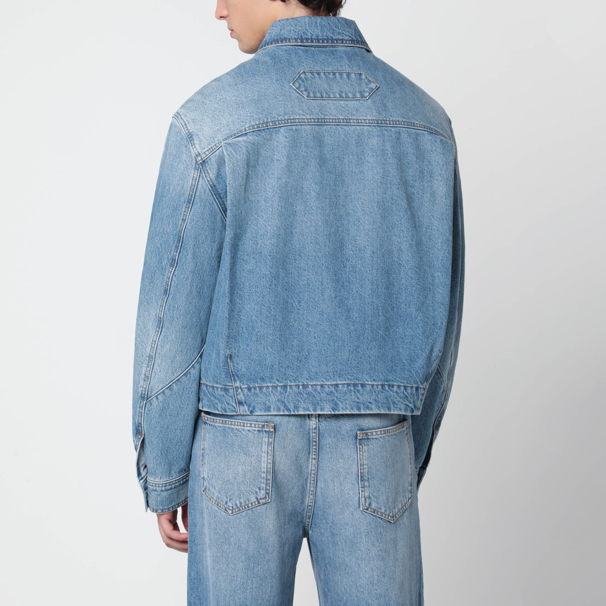 Veste de-Nîmes Canevas bleue en denim de coton