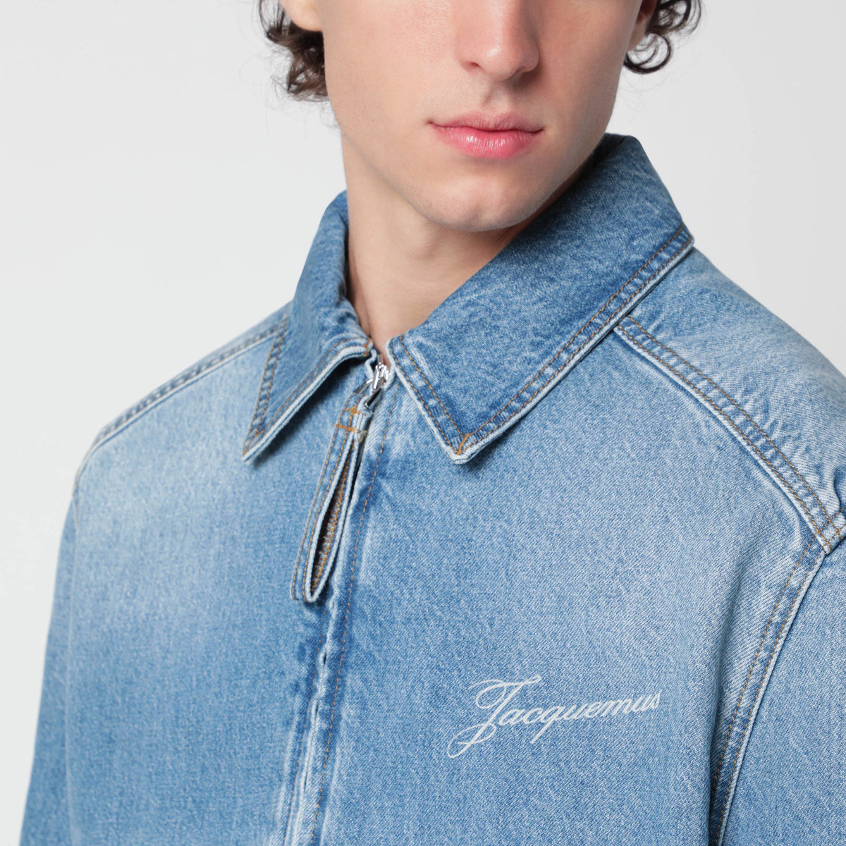 Veste de-Nîmes Canevas bleue en denim de coton