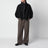 Dark grey bomber jacket in wool blend